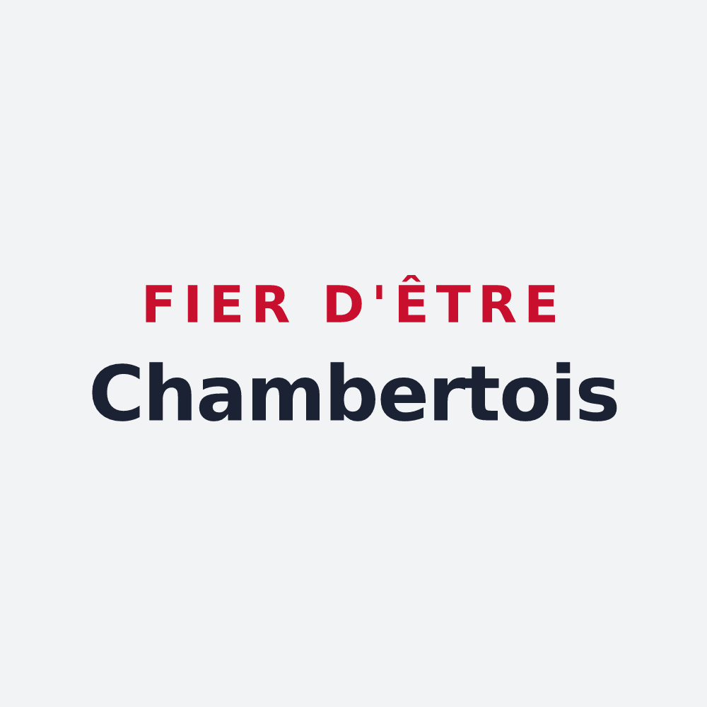 Poster « Fier d'être Chambertois » — design pour Chamberet