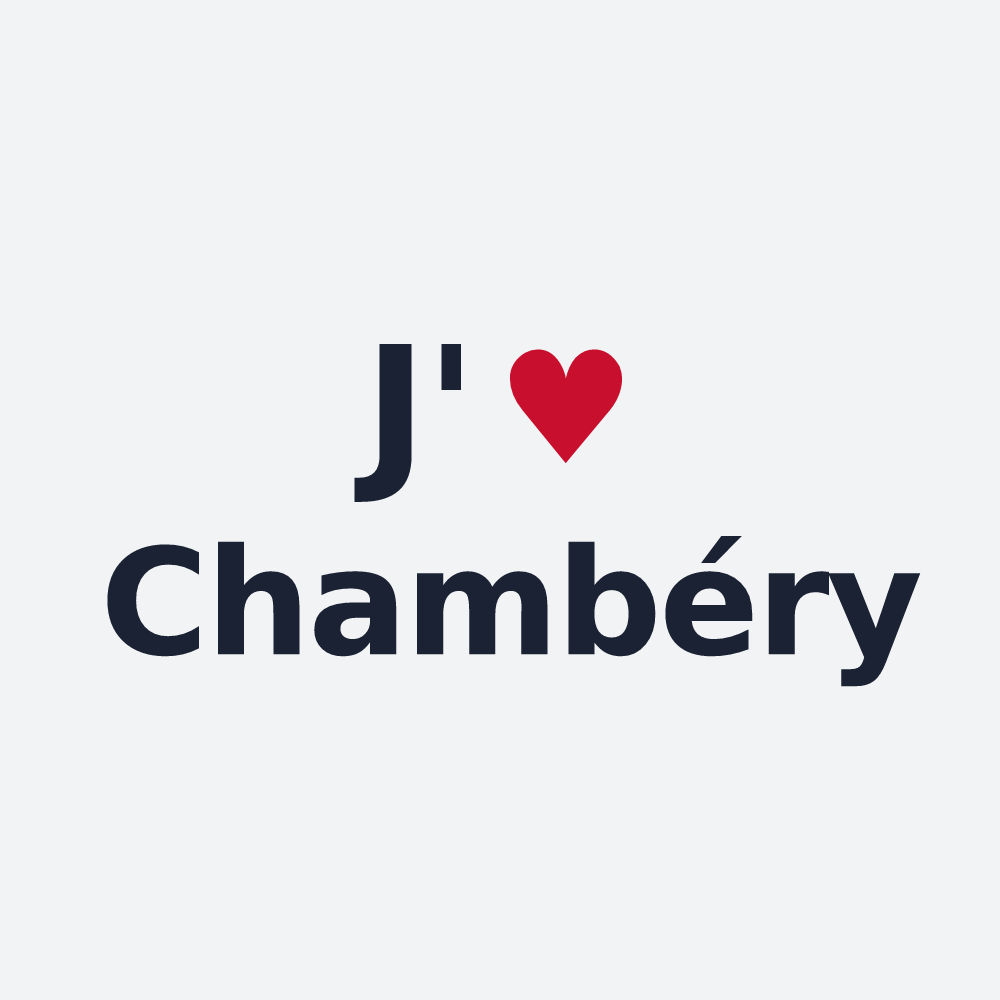 Poster personnalisé Chambéry — design J'aime Chambéry