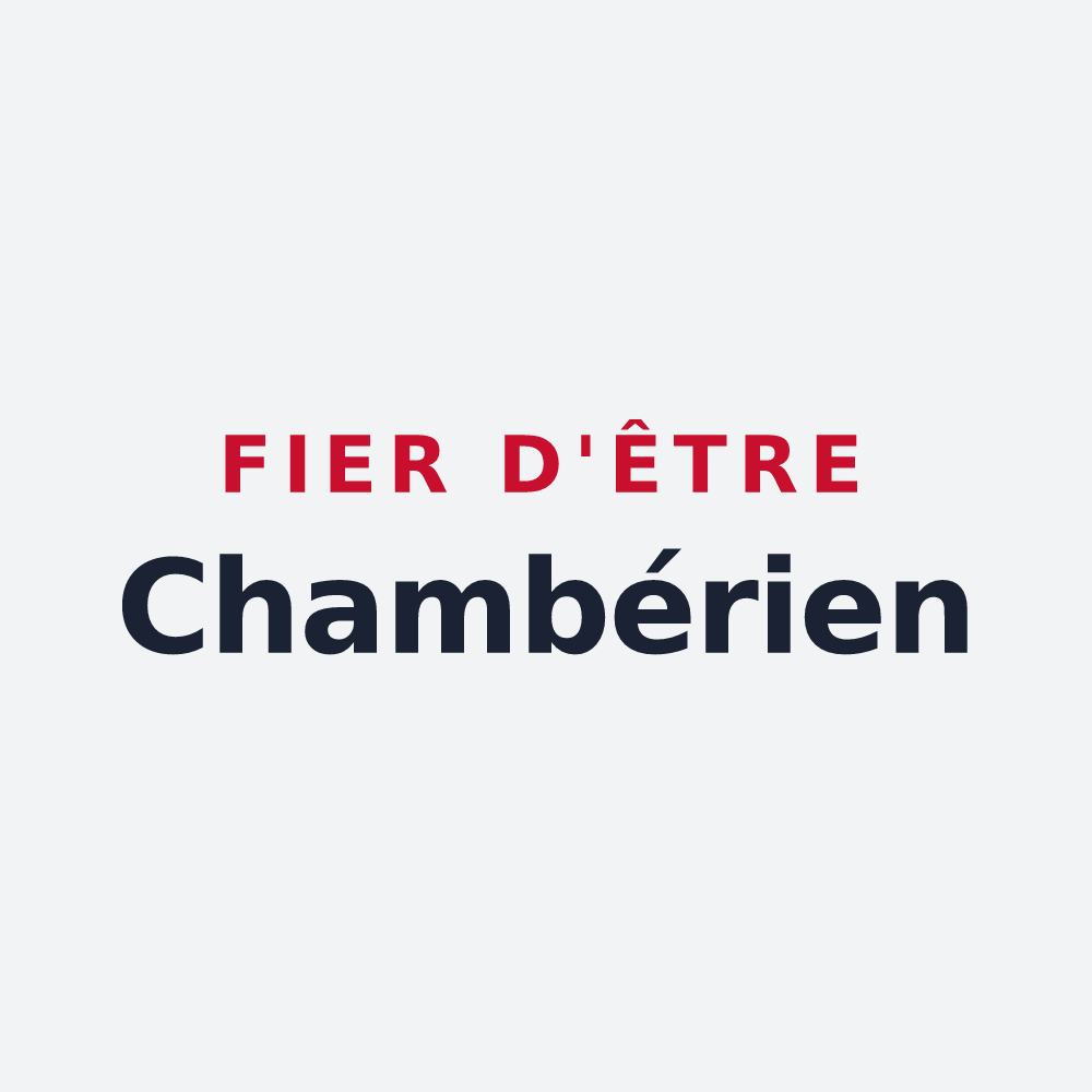 Poster « Fier d'être Chambérien » — design pour Chambéry