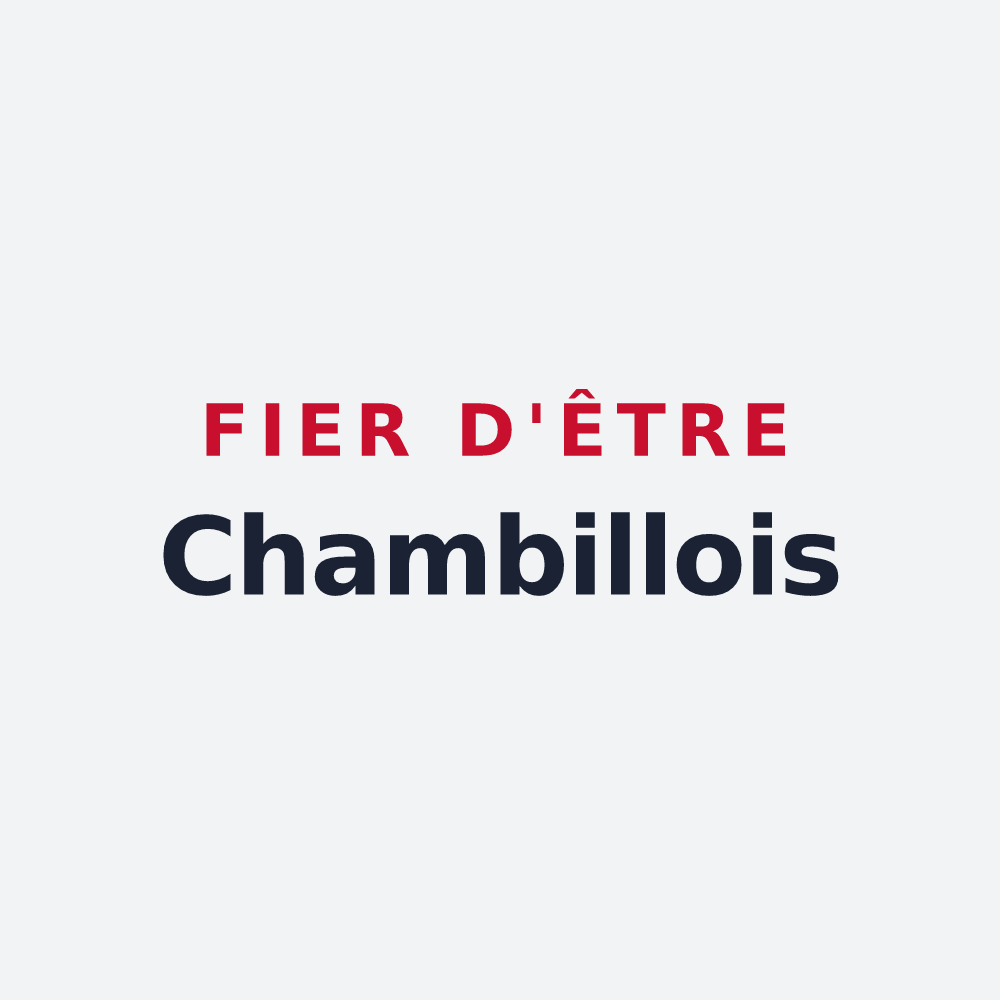 Poster « Fier d'être Chambillois » — design pour Chambilly