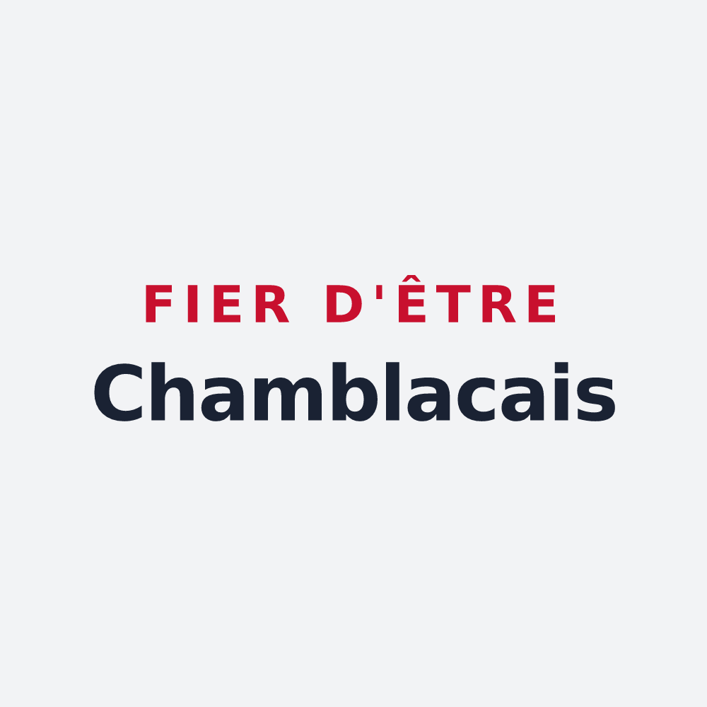 Poster « Fier d'être Chamblacais » — design pour Chamblac
