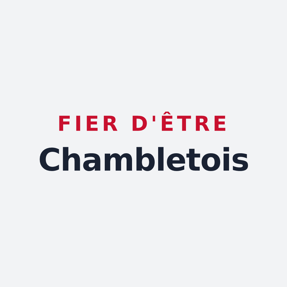 Poster « Fier d'être Chambletois » — design pour Chamblet