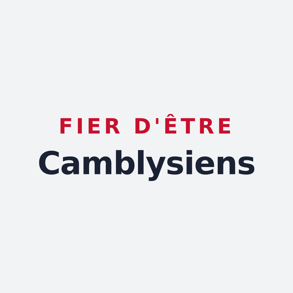 Poster « Fier d'être Camblysiens » — design pour Chambly