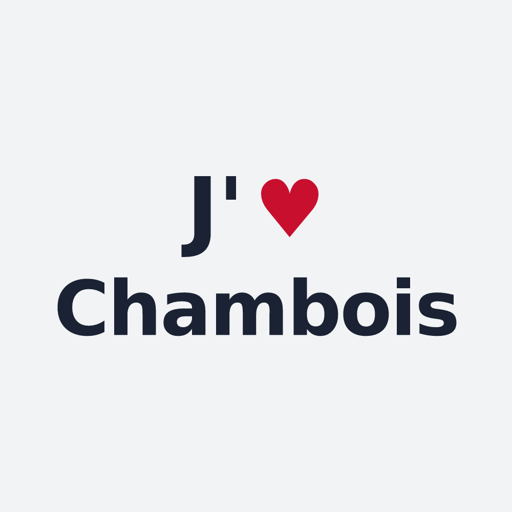 Poster personnalisé Chambois — design J'aime Chambois