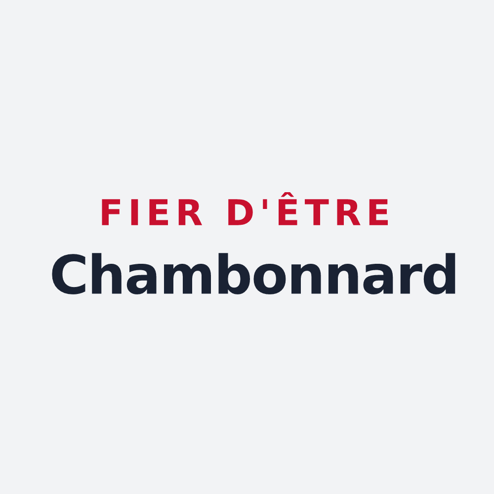 Poster « Fier d'être Chambonnard » — design pour Chambon