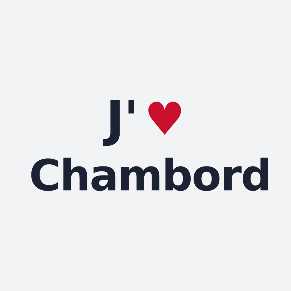 Poster personnalisé Chambord — design J'aime Chambord