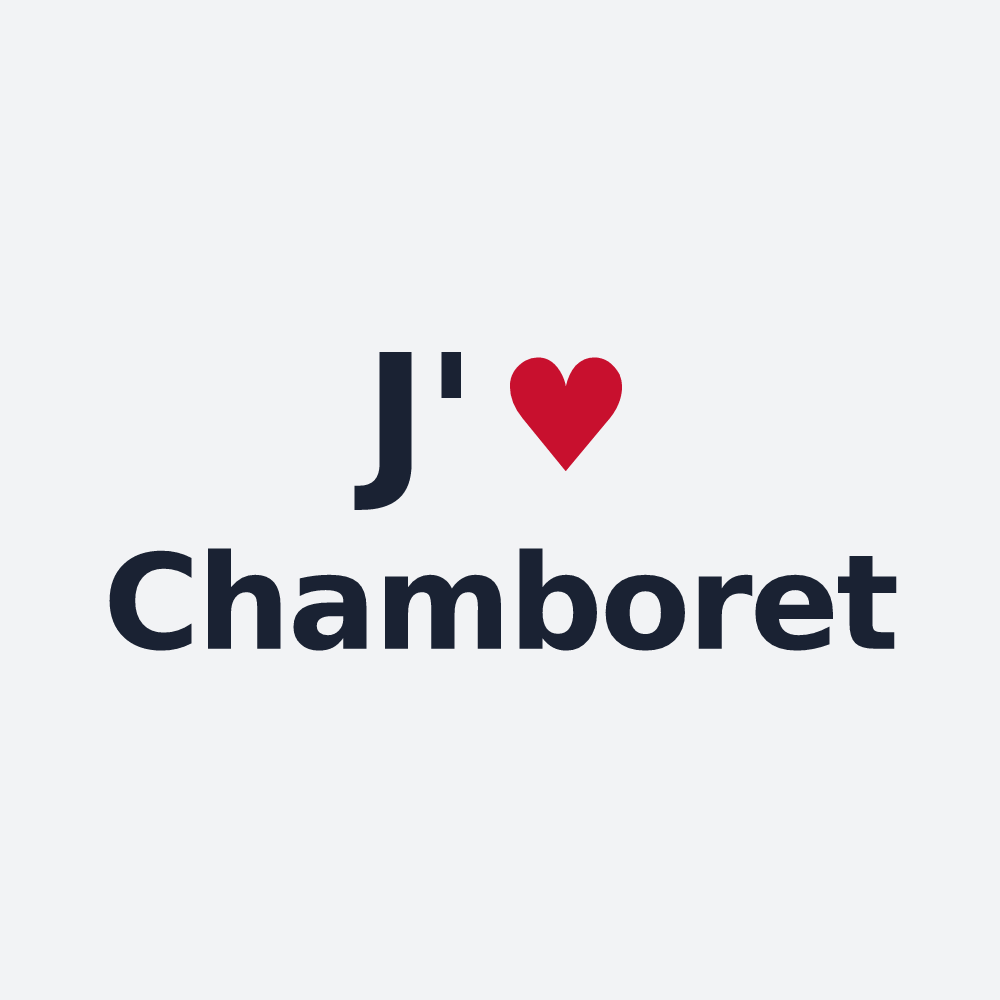 Poster personnalisé Chamboret — design J'aime Chamboret