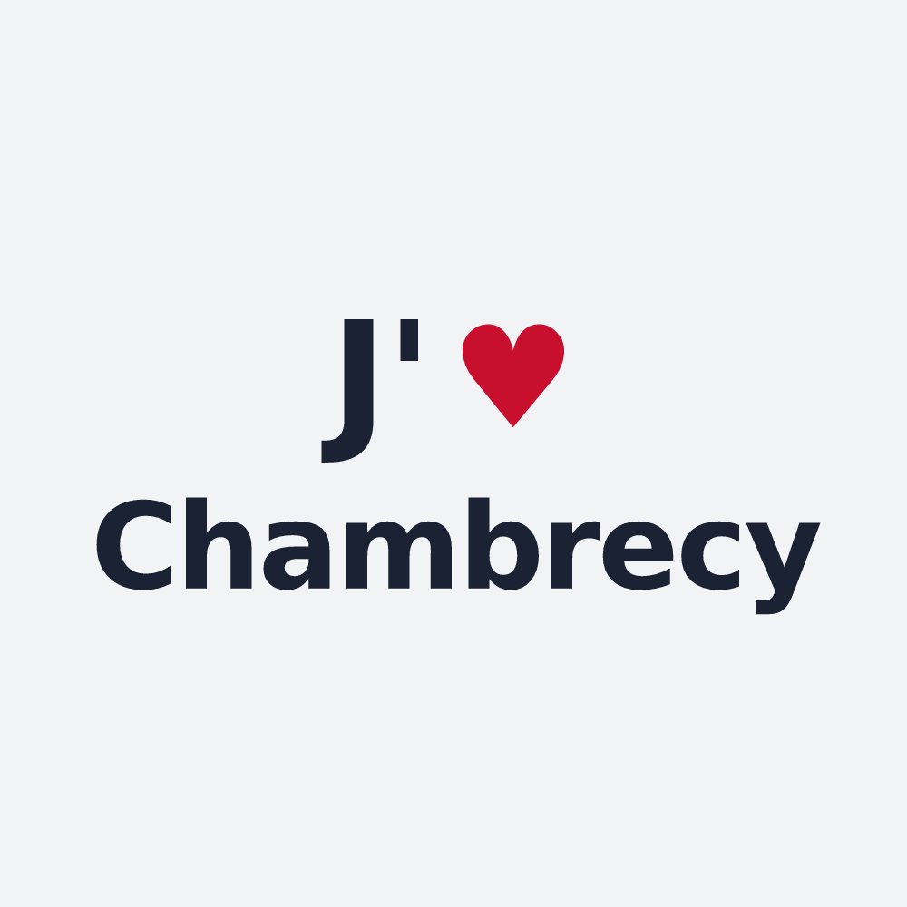 Poster personnalisé Chambrecy — design J'aime Chambrecy