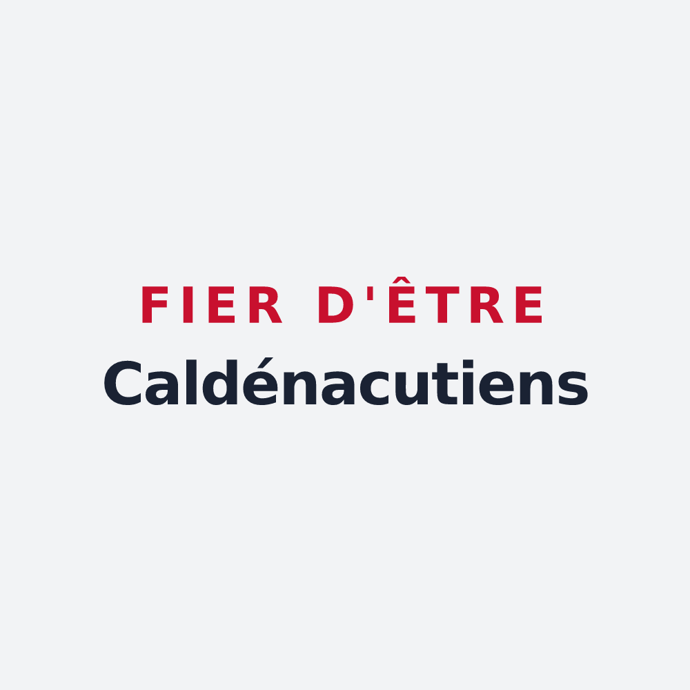 Poster « Fier d'être Caldénacutiens » — design pour Chambroncourt