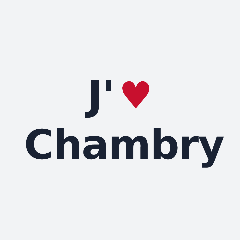 Poster personnalisé Chambry — design J'aime Chambry
