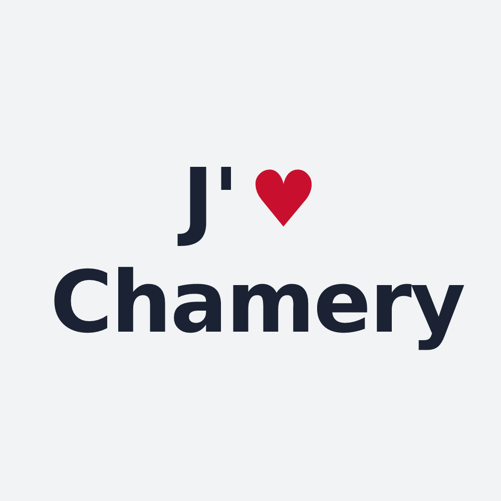 Poster personnalisé Chamery — design J'aime Chamery