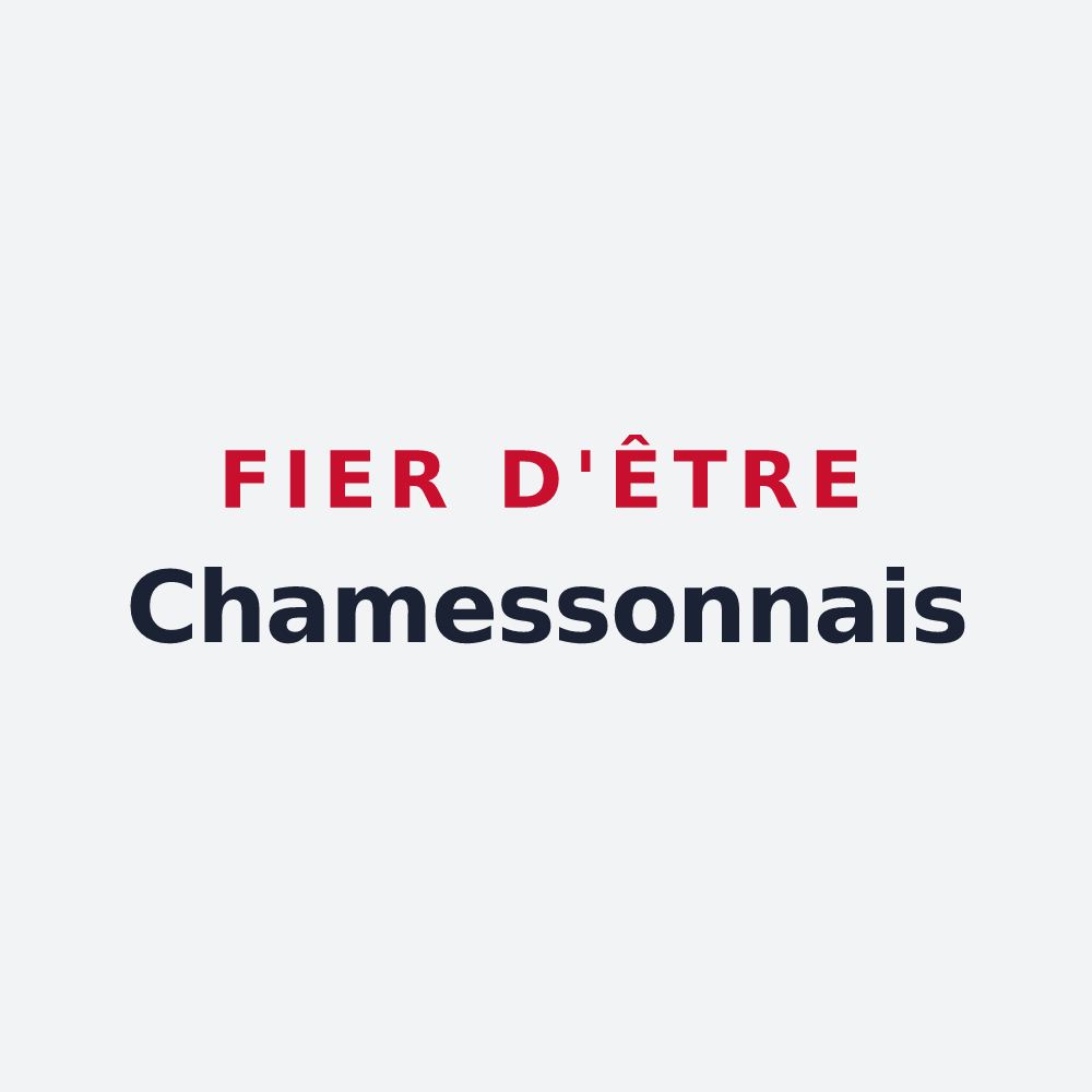 Poster « Fier d'être Chamessonnais » — design pour Chamesson