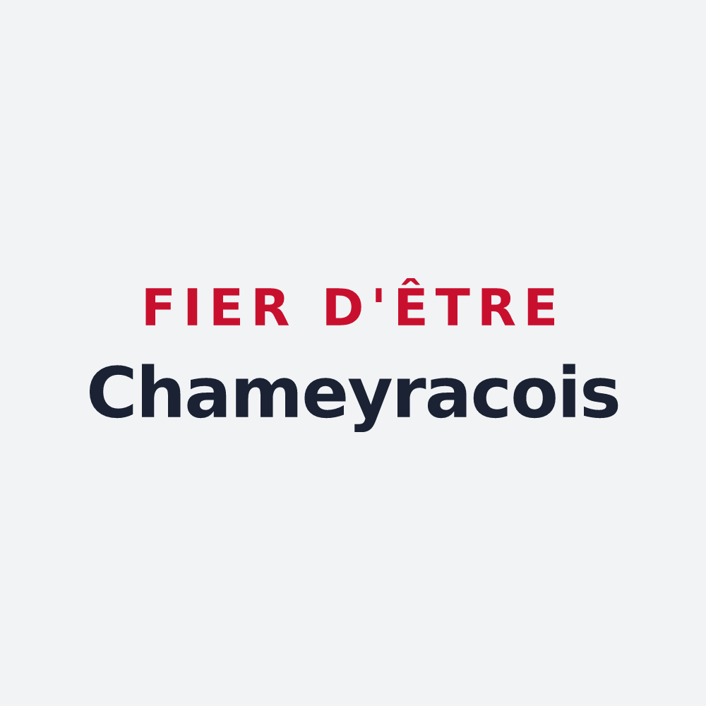 Poster « Fier d'être Chameyracois » — design pour Chameyrat