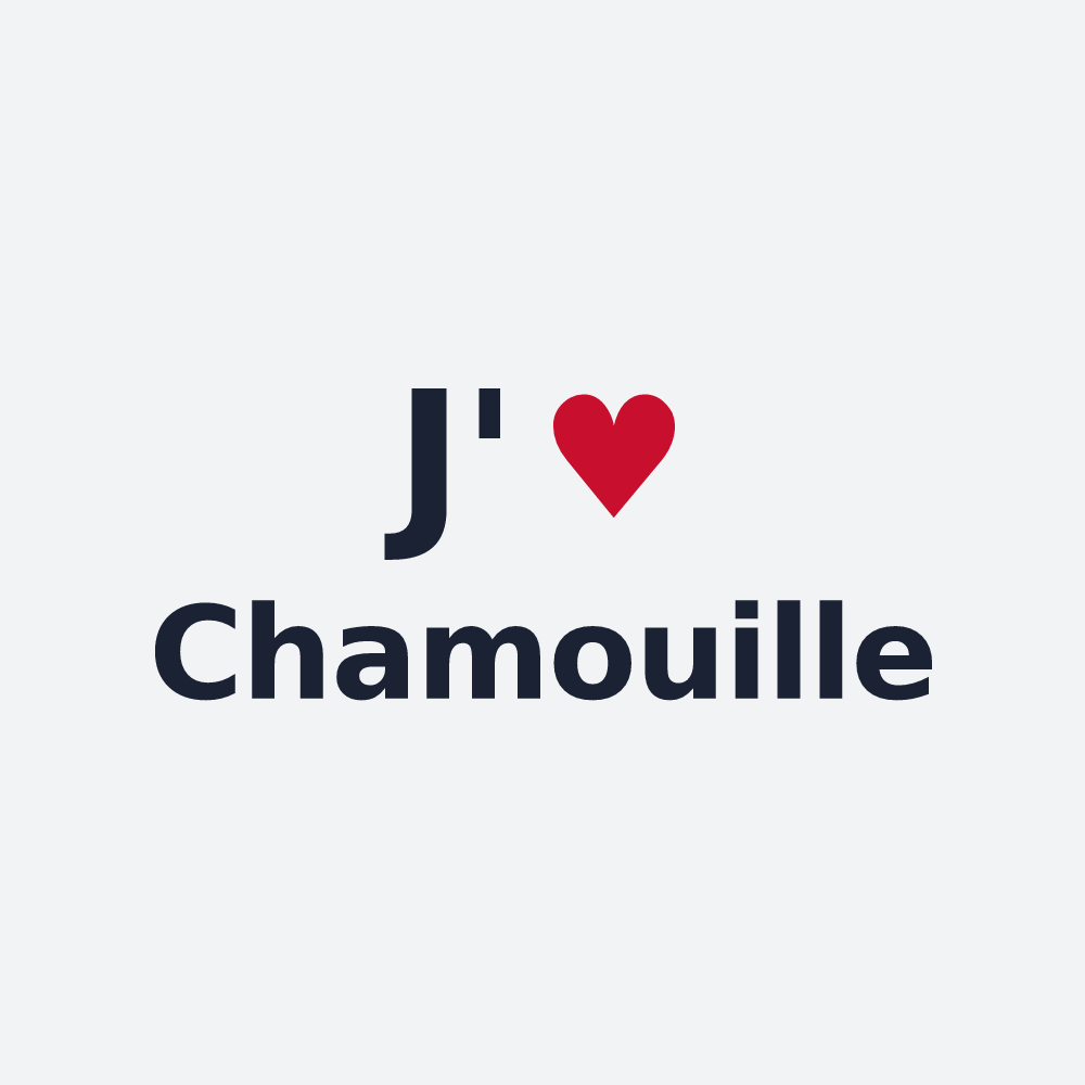 Poster personnalisé Chamouille — design J'aime Chamouille