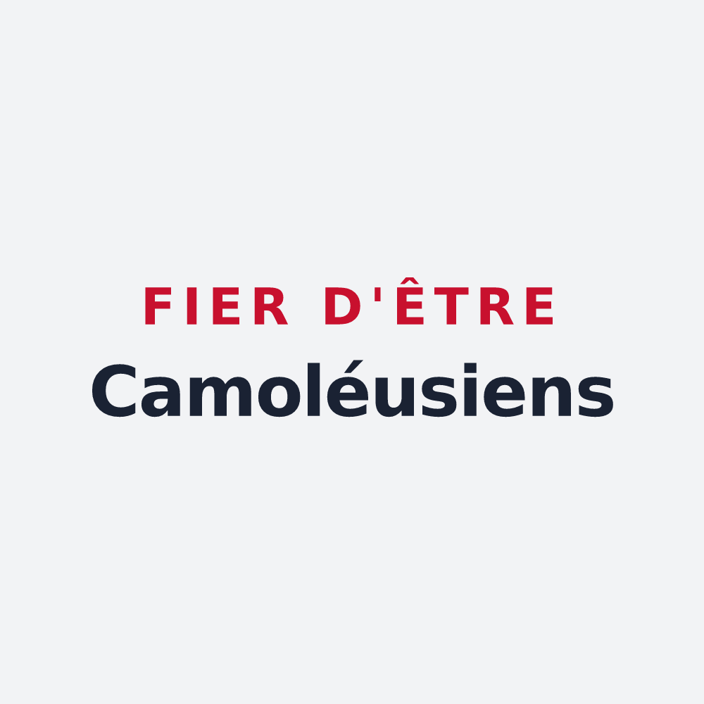 Poster « Fier d'être Camoléusiens » — design pour Chamouilley