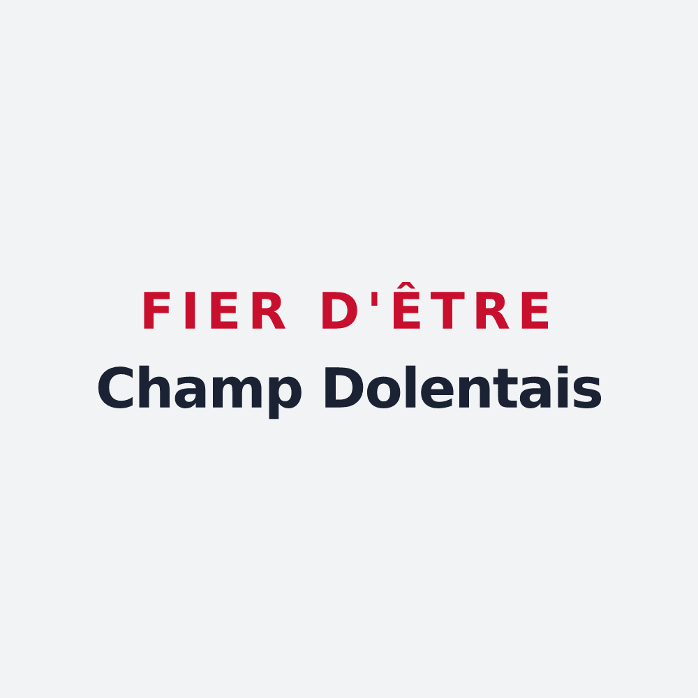 Poster « Fier d'être Champ Dolentais » — design pour Champ-Dolent