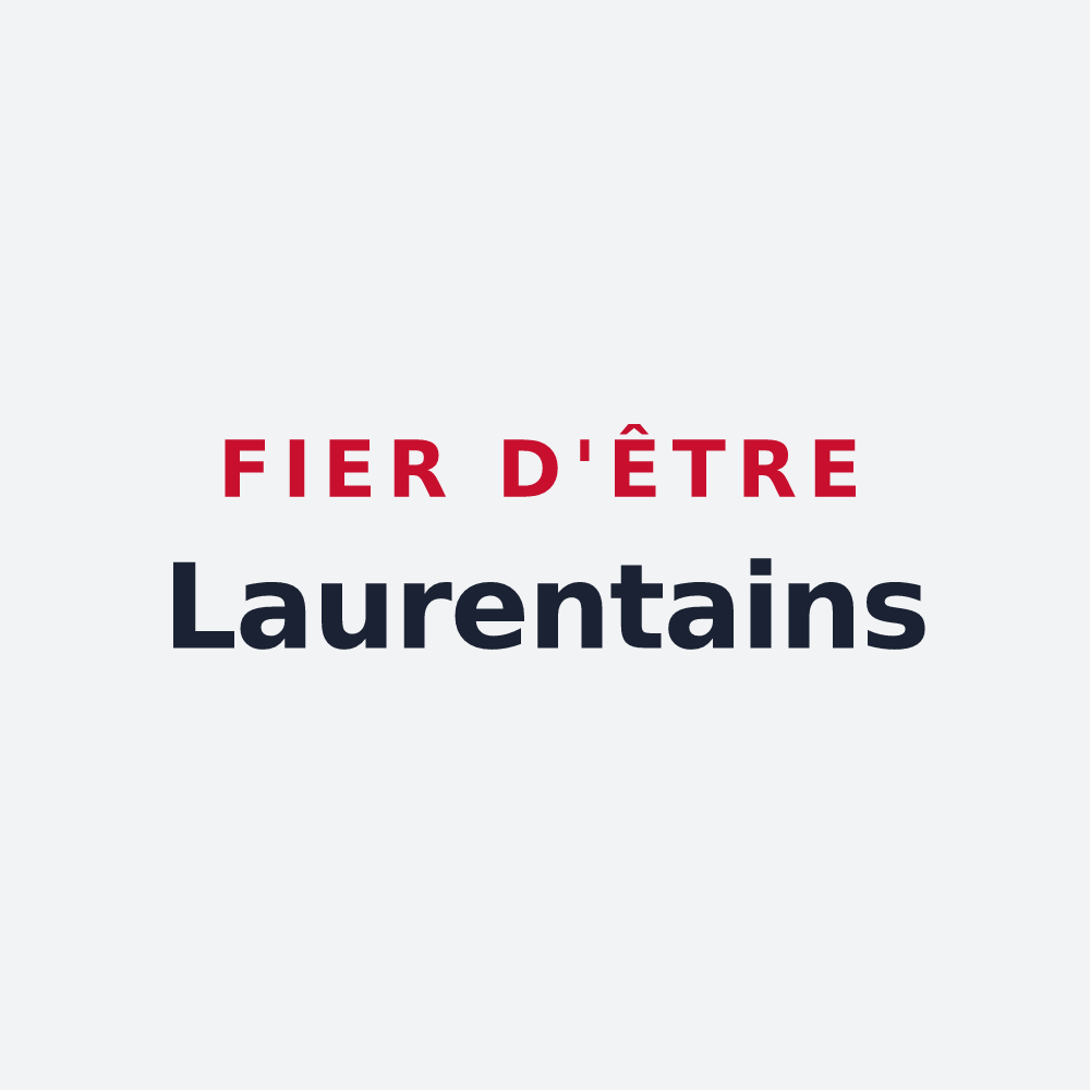 Poster « Fier d'être Laurentains » — design pour Champ-Laurent