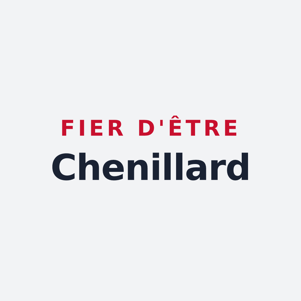 Poster « Fier d'être Chenillard » — design pour Champ-sur-Drac