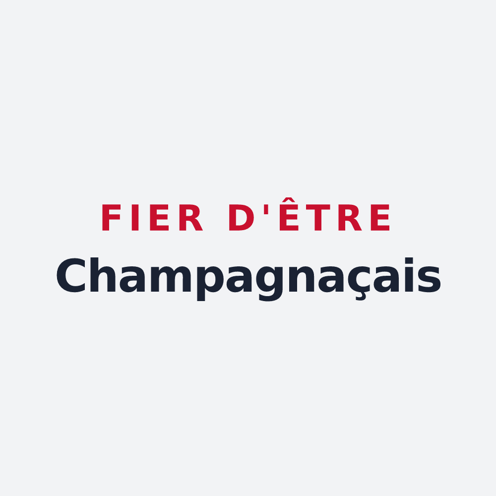 Poster « Fier d'être Champagnaçais » — design pour Champagnac