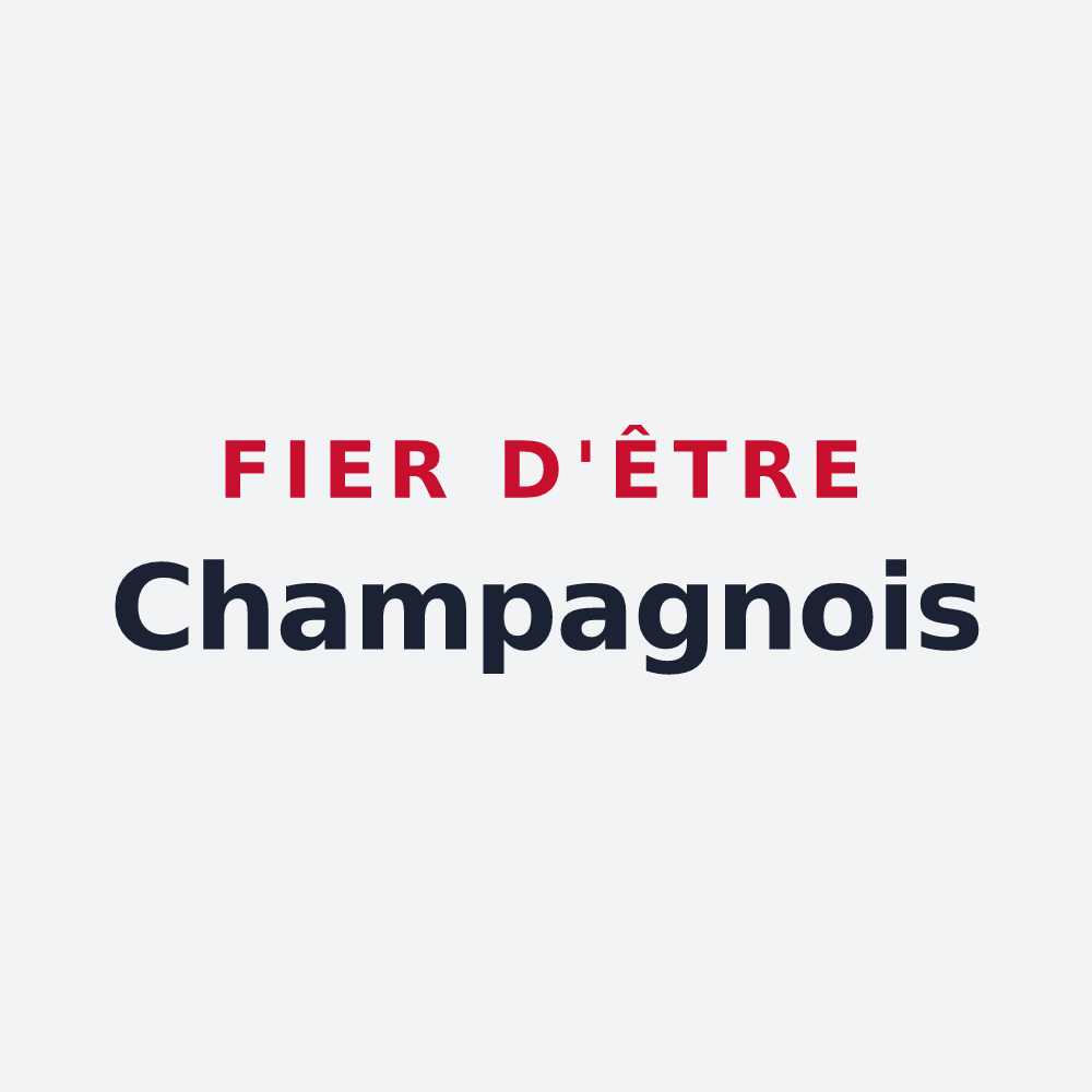 Poster « Fier d'être Champagnois » — design pour Champagnat
