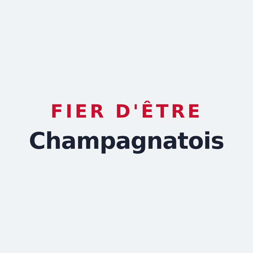 Poster « Fier d'être Champagnatois » — design pour Champagnat
