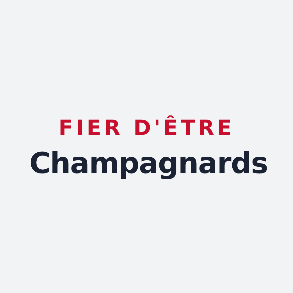 Poster « Fier d'être Champagnards » — design pour Champagne-en-Valromey