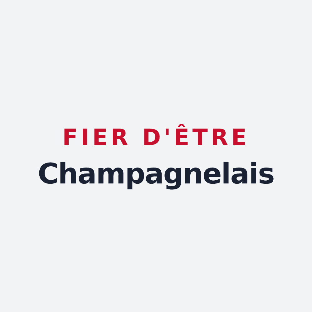 Poster « Fier d'être Champagnelais » — design pour Champagné-les-Marais
