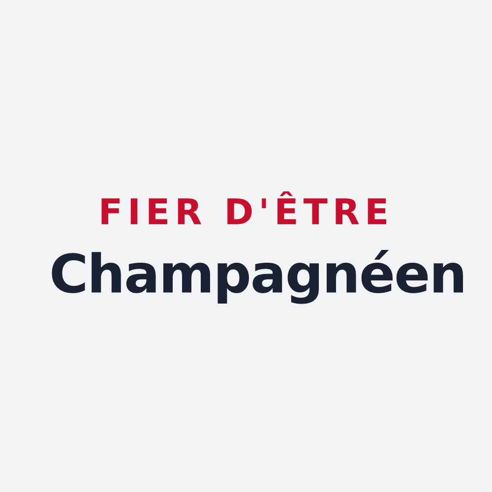Poster « Fier d'être Champagnéen » — design pour Champagné