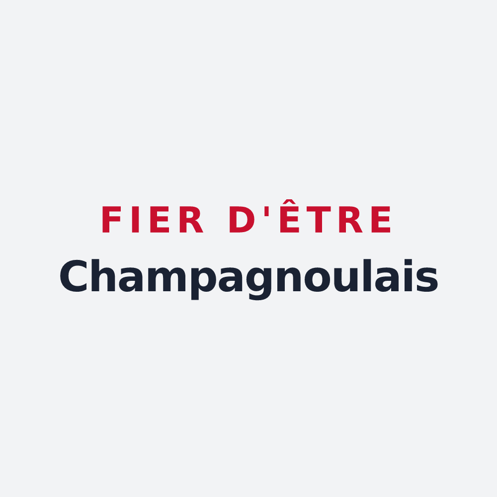 Poster « Fier d'être Champagnoulais » — design pour Champagney