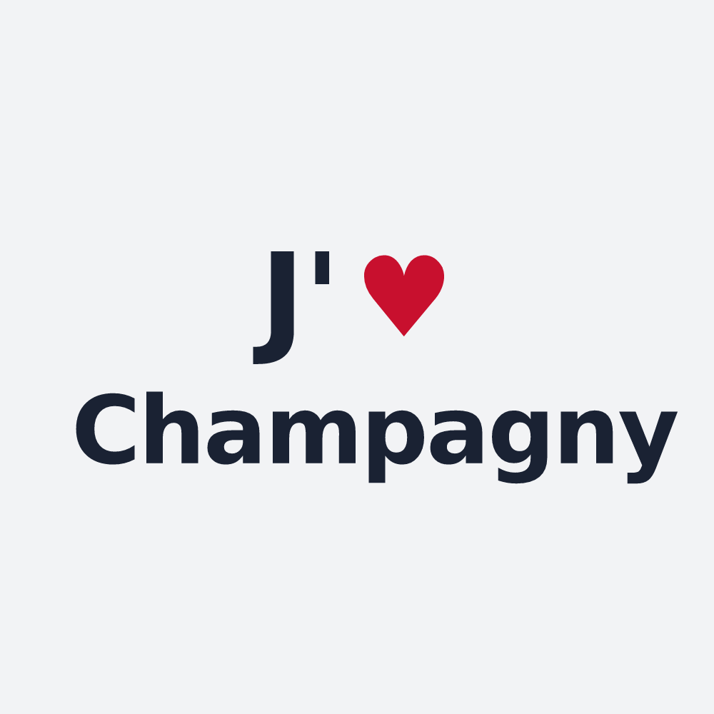 Poster personnalisé Champagny — design J'aime Champagny