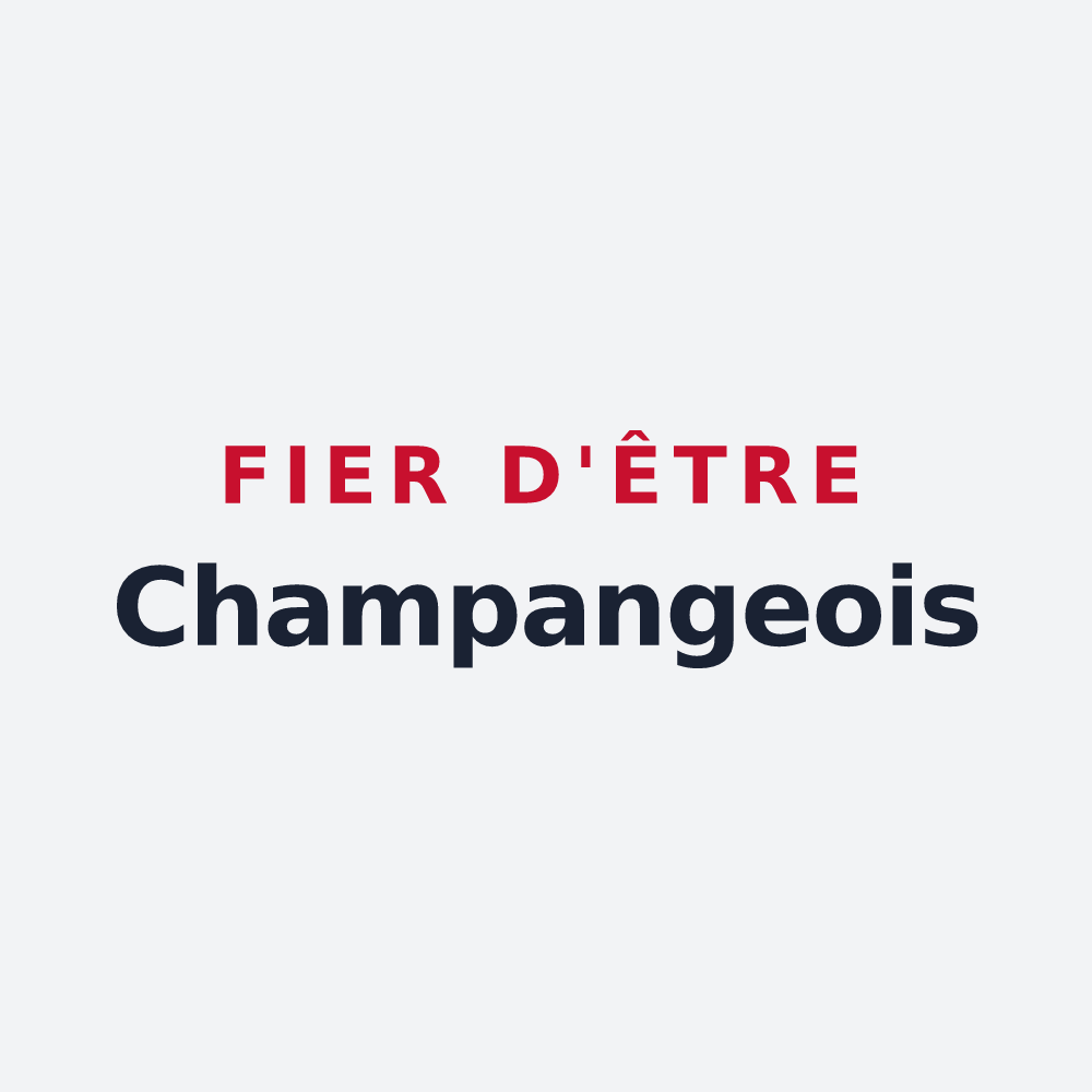 Poster « Fier d'être Champangeois » — design pour Champanges