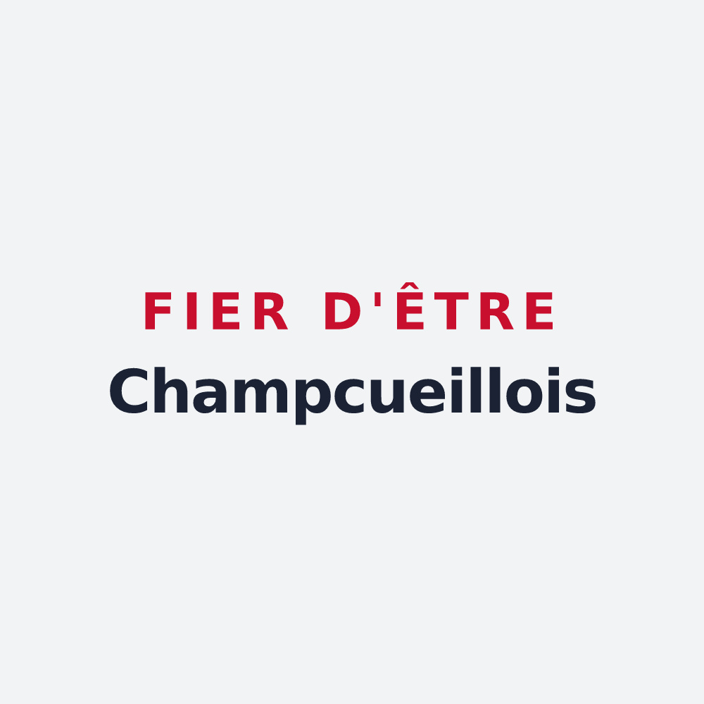 Poster « Fier d'être Champcueillois » — design pour Champcueil