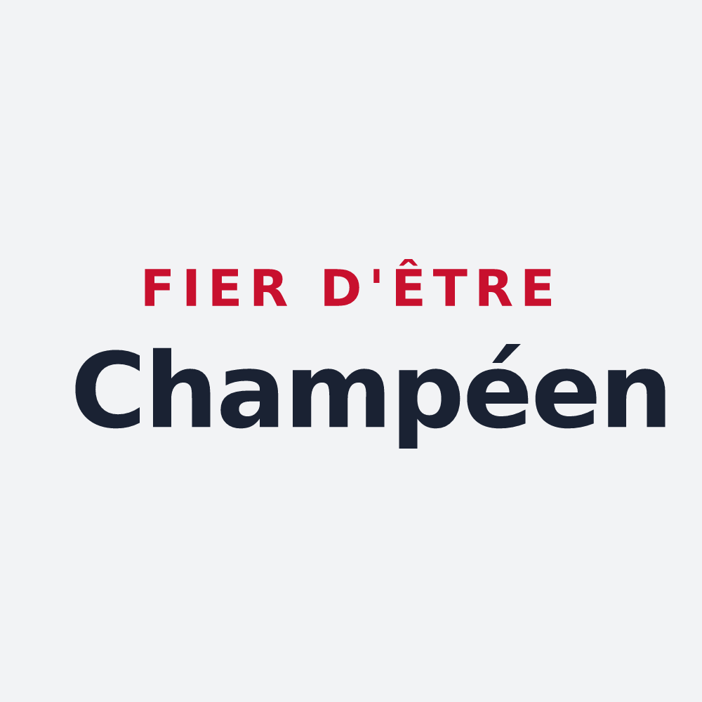Poster « Fier d'être Champéen » — design pour Champeaux