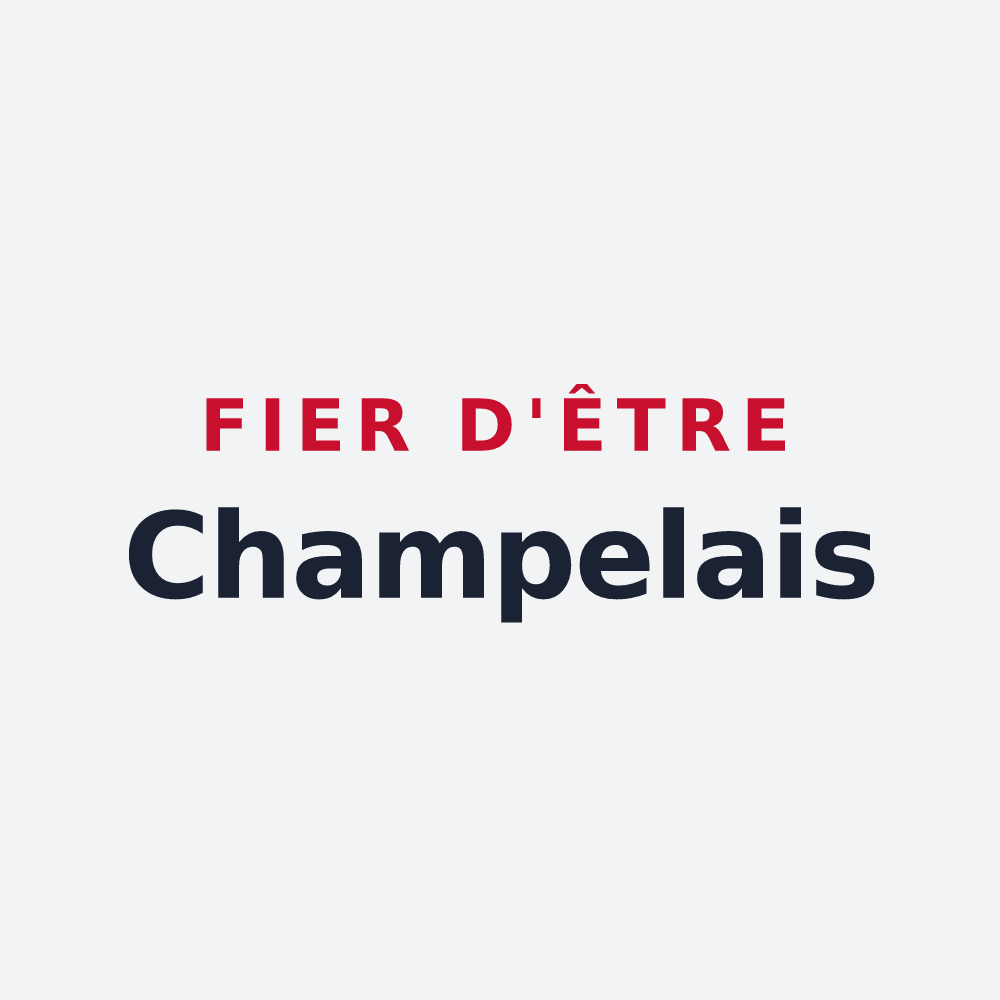 Poster « Fier d'être Champelais » — design pour Champeaux