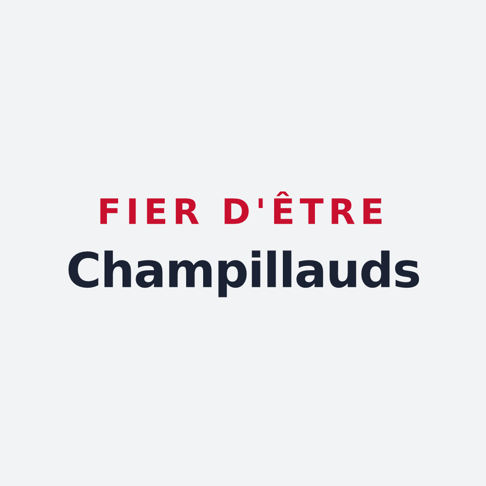 Poster « Fier d'être Champillauds » — design pour Champeix