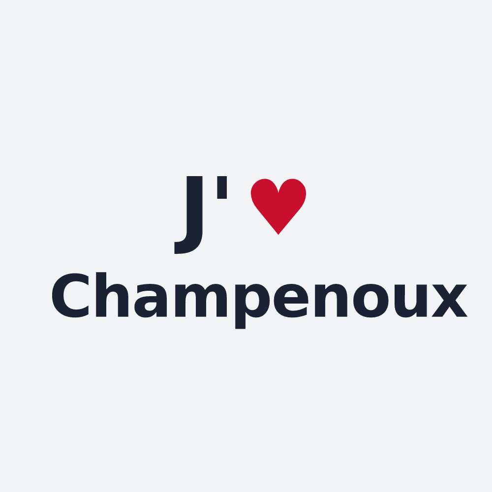 Poster personnalisé Champenoux — design J'aime Champenoux