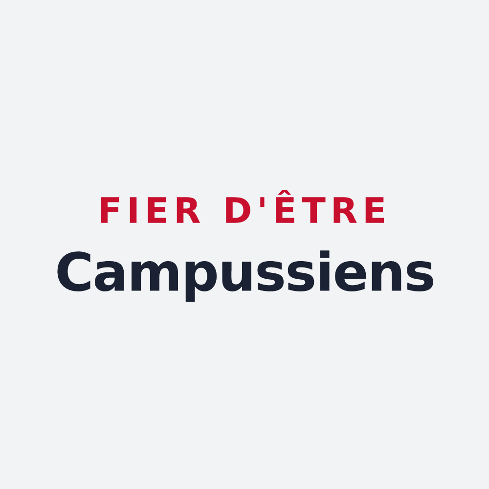 Poster « Fier d'être Campussiens » — design pour Champenoux