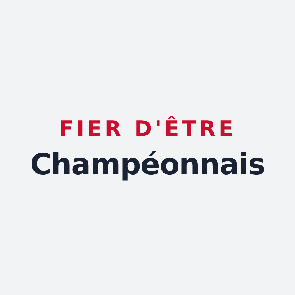 Poster « Fier d'être Champéonnais » — design pour Champéon