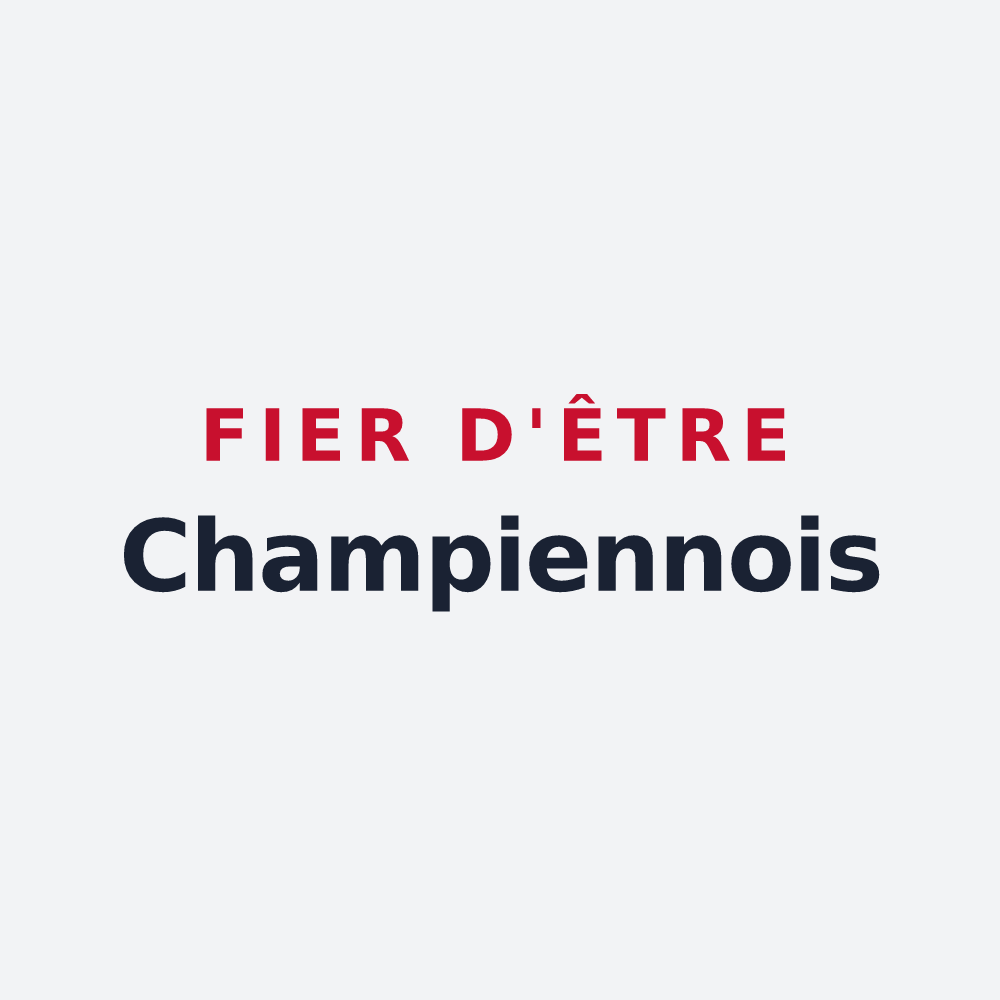Poster « Fier d'être Champiennois » — design pour Champien