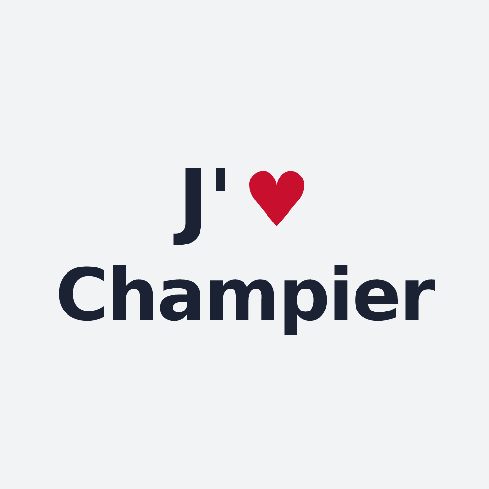 Poster personnalisé Champier — design J'aime Champier