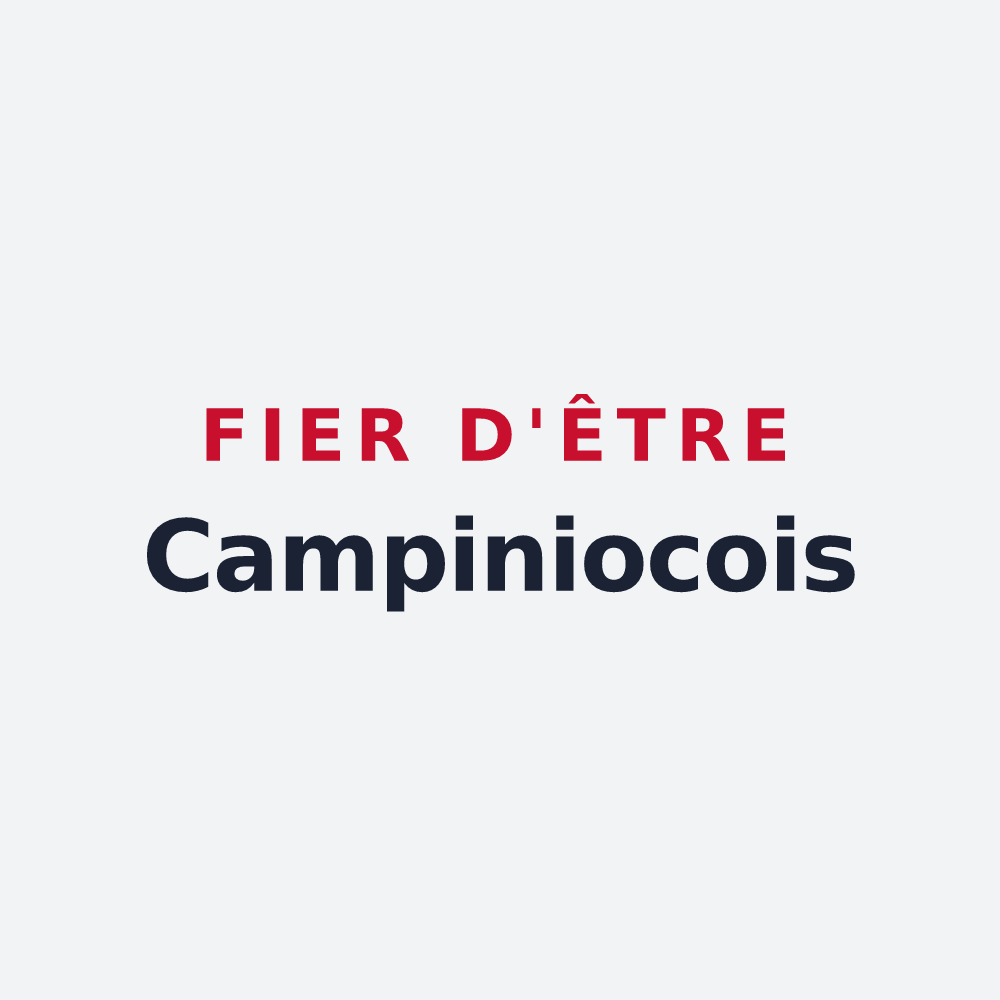 Poster « Fier d'être Campiniocois » — design pour Champigny-en-Beauce