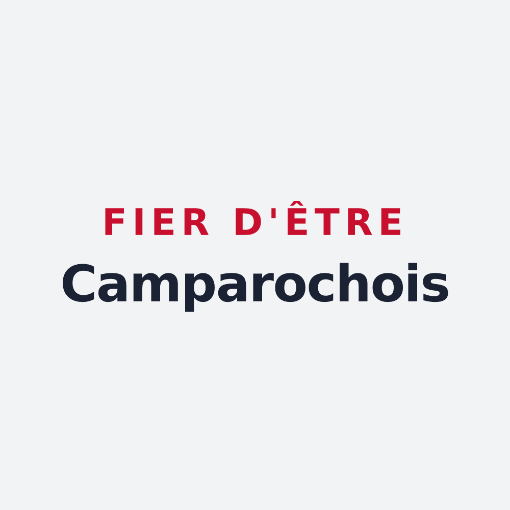 Poster « Fier d'être Camparochois » — design pour Champigny en Rochereau