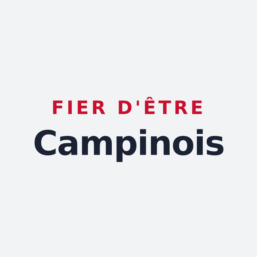 Poster « Fier d'être Campinois » — design pour Champigny-sur-Veude