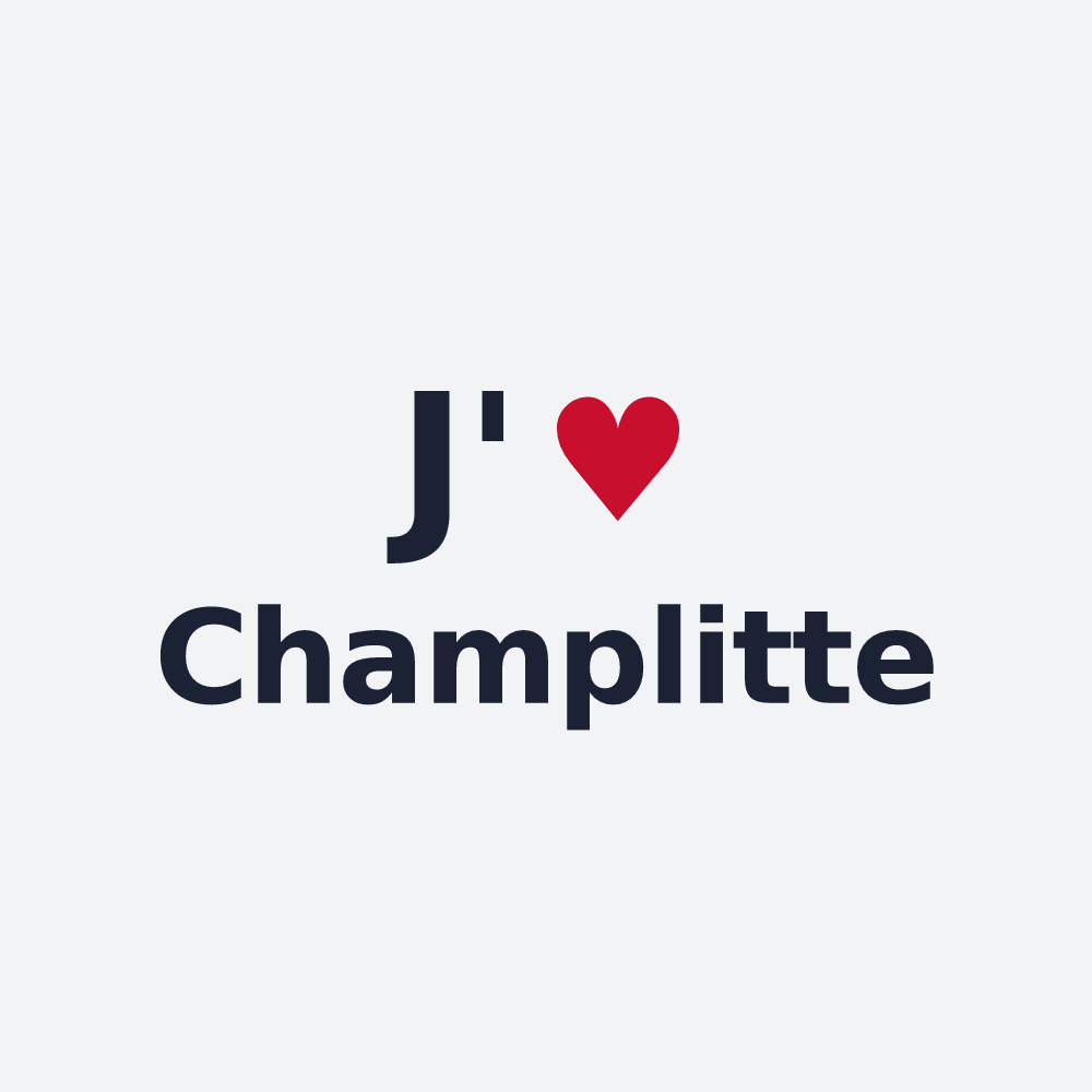 Poster personnalisé Champlitte — design J'aime Champlitte