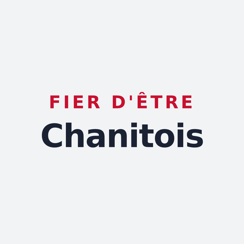 Poster « Fier d'être Chanitois » — design pour Champlitte