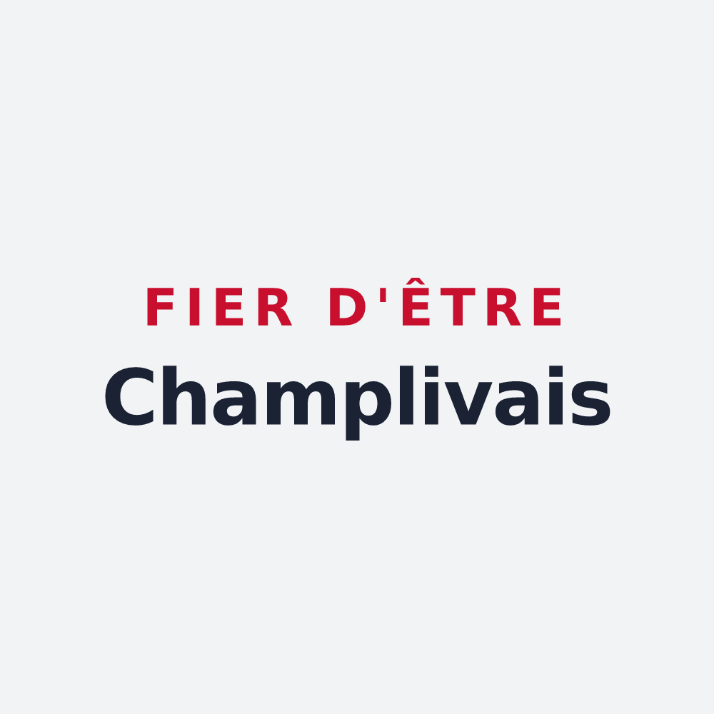Poster « Fier d'être Champlivais » — design pour Champlive
