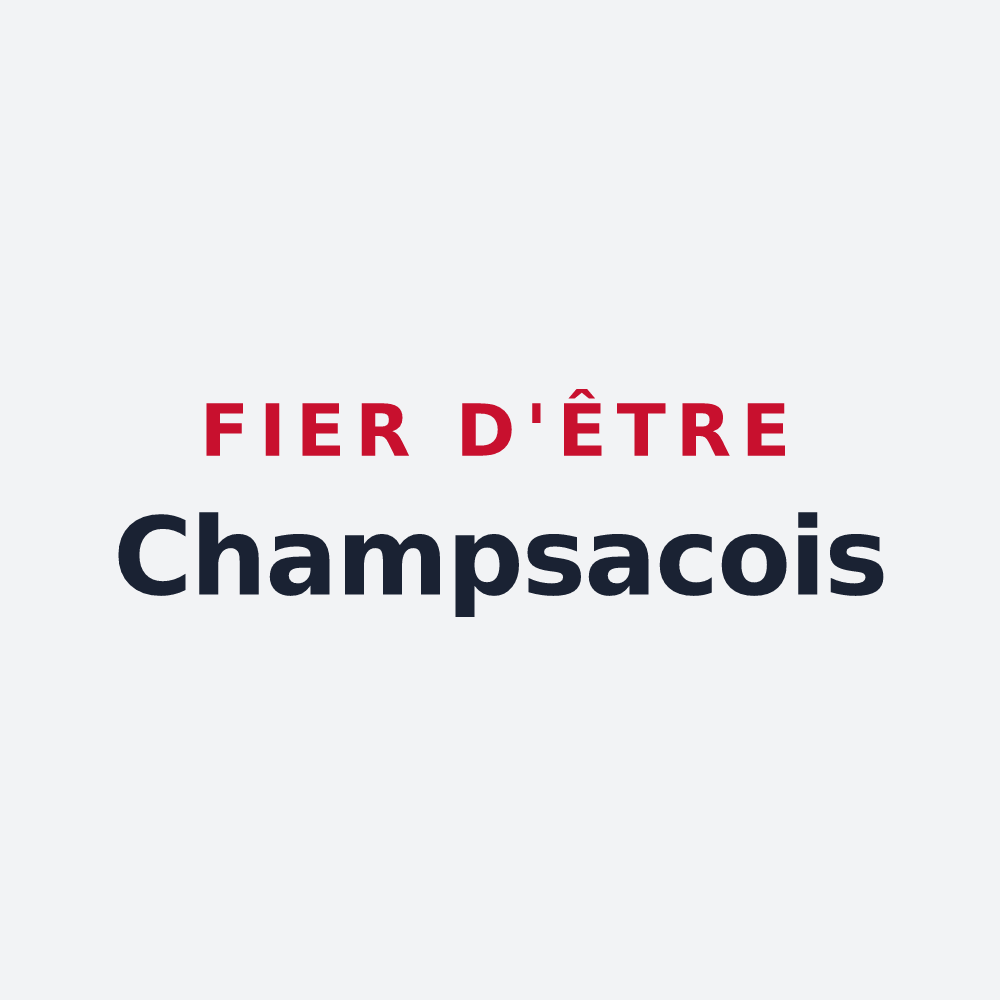 Poster « Fier d'être Champsacois » — design pour Champsac