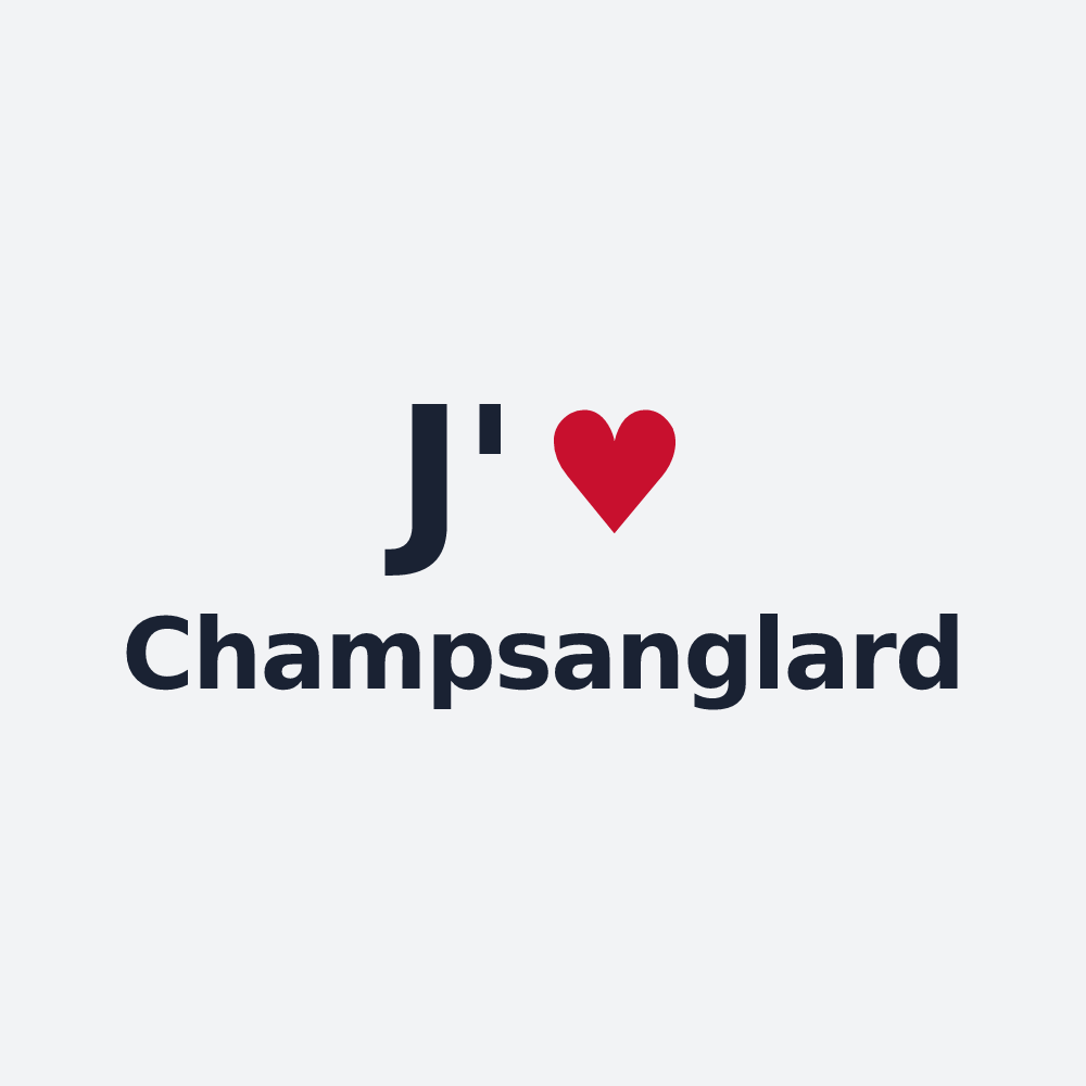 Poster personnalisé Champsanglard — design J'aime Champsanglard