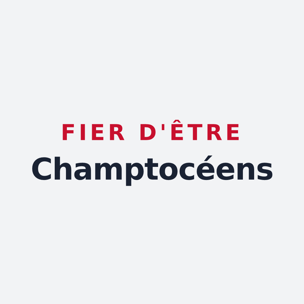 Poster « Fier d'être Champtocéens » — design pour Champtocé-sur-Loire