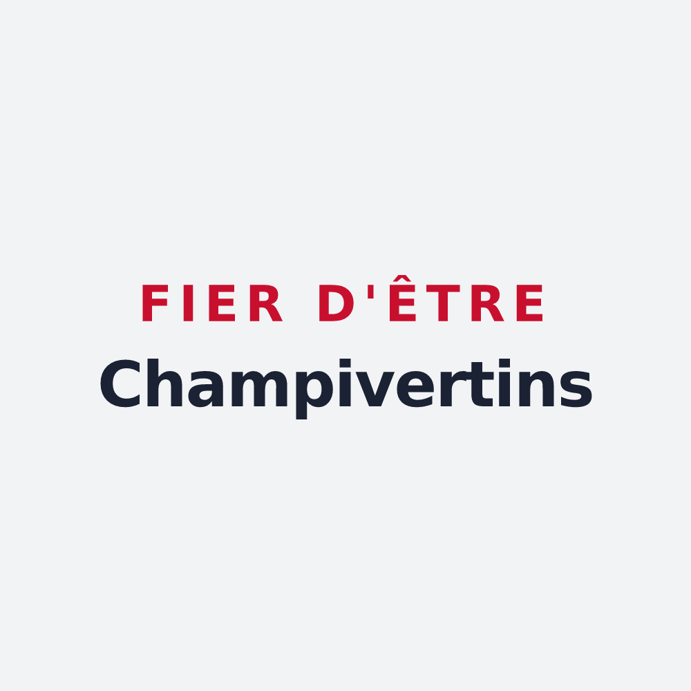 Poster « Fier d'être Champivertins » — design pour Champvert